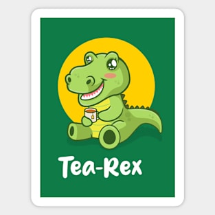 Tea-Rex dinosaur (on dark colors) Magnet